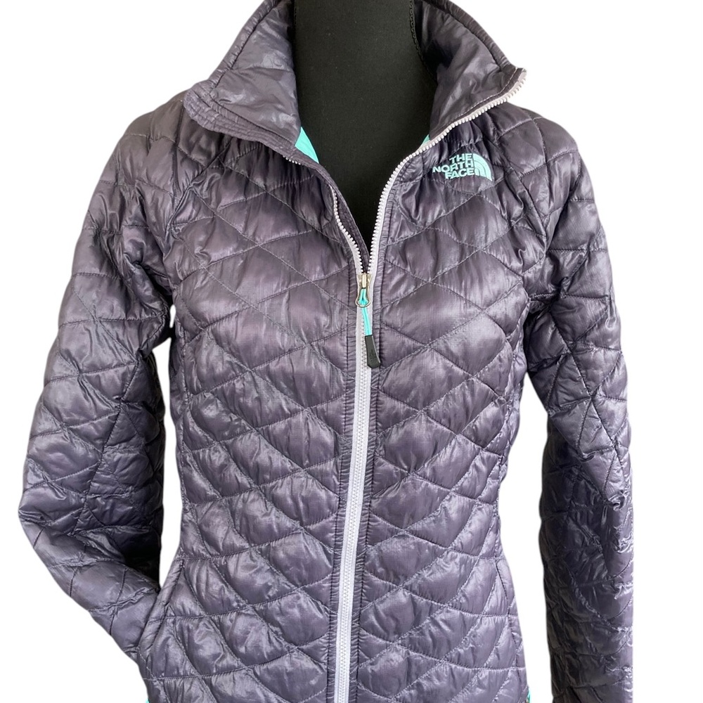 The North Face Women's Thermoball Sz XS Full-Zip Jacket Purple Teal Lightweight
